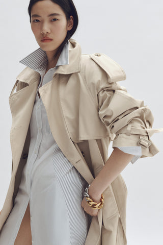 H&M Stella  x  McCartney Oversized Beige Trench  Coat