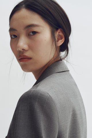 H&M x Stella McCartney Double-Breasted Grey Wool Blazer