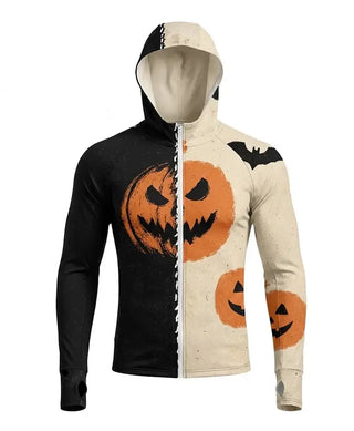 Halloween Men’s Sun Print Hooded Jacket