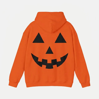 Halloween Pumpkin Smile Orange Hoodie