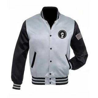 Halloween Skull Reaper Varsity Jacket