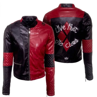 Harley Quinn Asylum Biker Jacket