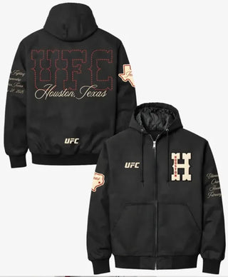 UFC Houston Black Workwear Hooded Jacket