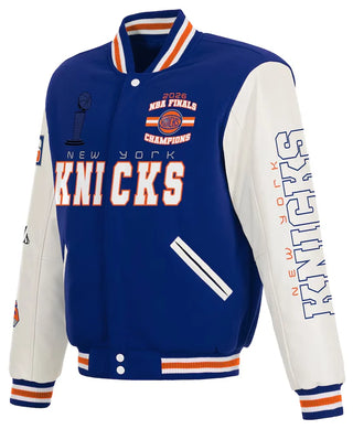 JH Design New York Knicks 2026 Champion Varsity Jacket