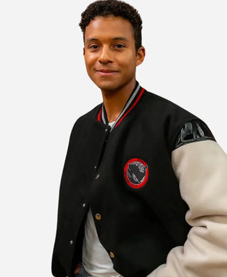 Jaafar 2026 Jackson Milano Italy Varsity Black Jacket