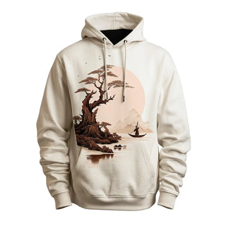 Japanese Bonsai Tree Landscape Art Graphic Hoodie