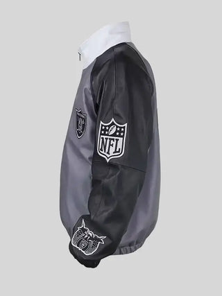 Jeff Hamilton Raiders Vegan Leather  Zip Jacket For Men & Women