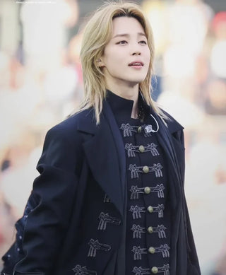 Jimin Dior Arirang Paris Tour Black Wool Coat