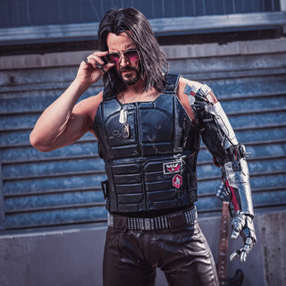 Johnny Silverhand Cyberpunk 2077 Leather Vest