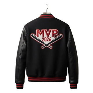 Jordan Walker MVP 2026 Black & Red Varsity Jacket
