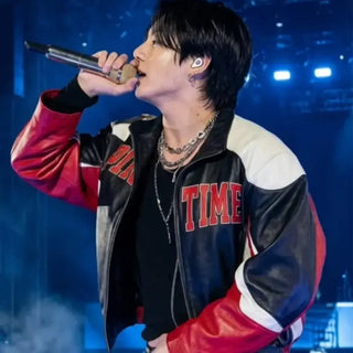 JungKook Arirang World Tour Santiago Martine Leather Jacket