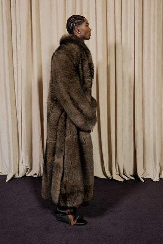Kai Cent VIVET Collection 2026 Dark Brown Overcoat