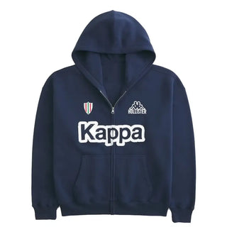 Hollister x Kappa Boxy Zip-Up Logo Hoodie