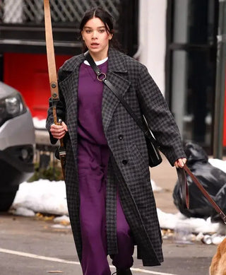 Kate Bishop Kate Bishop Plaid Trench Coat For Women
