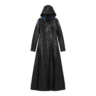 KidSuper x DC Catwomen Hooded Leather Trench Coat