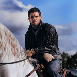 Kit Harington Kith Black Fringe Jacket