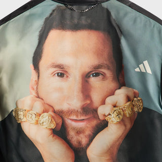 Kith Adidas x Messi Football Black Biker Jacket