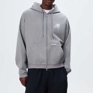 Kith & New Balance Pinstripe Braxton Zip Hoodie
