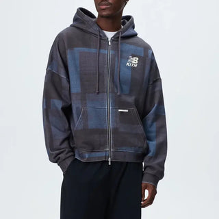Kith & New Balance Woodblock Braxton Zip  Hoodie