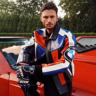 Kith for BMW 2026 Color Blocked Leather Jacket