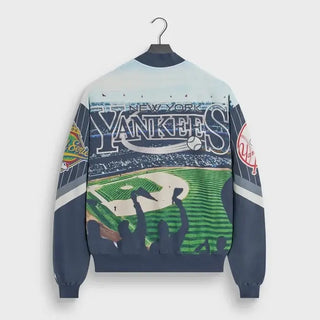 Kith for the New York Yankees Cupro Ferris bomber Jacket