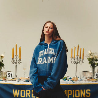 LA Rams x Elwood Blue Zip Up Hoodie