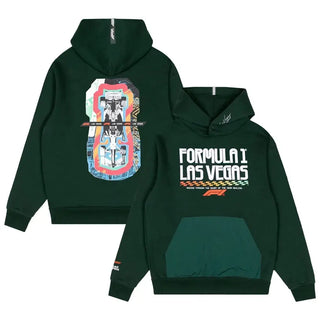 Las Vegas Grand Prix Collage Green Hoodie For Men & Women