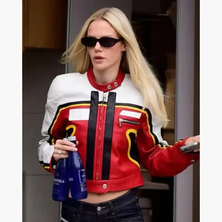 Laura Abla Los Angeles 2026 Leather Zipper Jacket