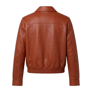 Lil Baby Louis Vuitton SS27 Leather  Brown Zip Jacket