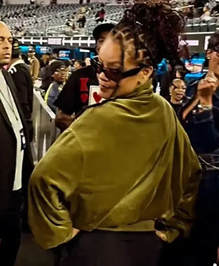 Los Angeles Jay-Z Concert Rihanna Olive Green Jacket