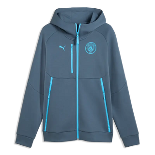 Man City Pumatech 2026/27 Full Zip Blue Hoodie