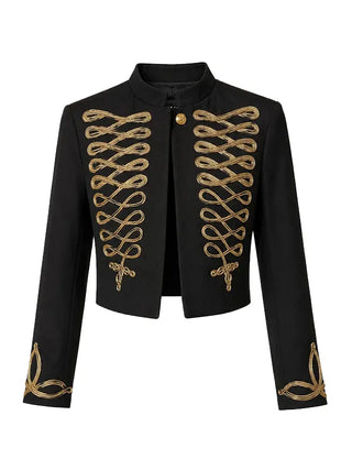 Margot Robbie McQueen Military Black Jacket