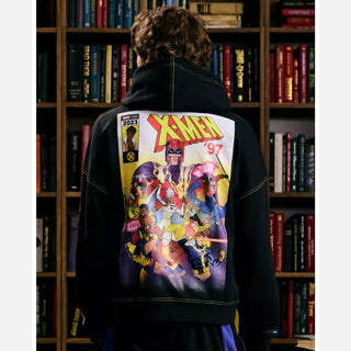 Marvel X-Men 97 Logo Group Black ZIpper Hoodie