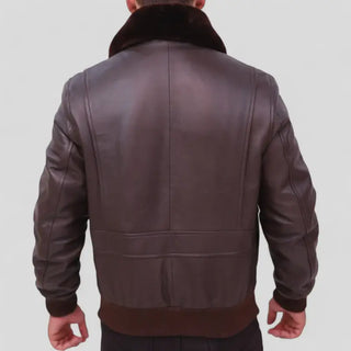 Classic Men's G-1 US Navy Leather Bomber Jacket