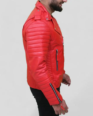 leather biker jacket for mens