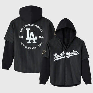 Men's Los Angeles Dodgers OVO x MLB Black Jersey