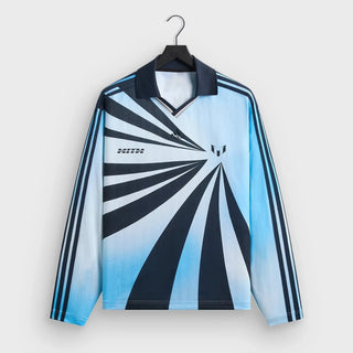 Messi x Kith x Adidas Goalkeeper Long Sleeve Blue Pullover Tee