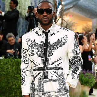 Met 2026  Gala White Skepta Tattooed Jacket