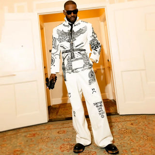 Met Gala 2026  White Skepta Tattooed Jacket