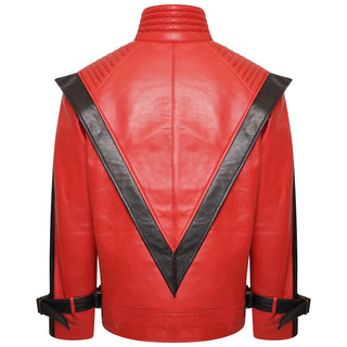 Thriller Michael Jackson Red Leather Jacket