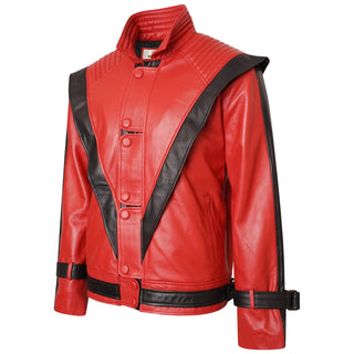 Thriller Michael Jackson Red Leather Jacket