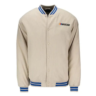 NASCAR 2026 All Logo Patches Corduroy Varsity Jacket