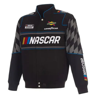 NASCAR 2026 Black Twill Racing Jacket