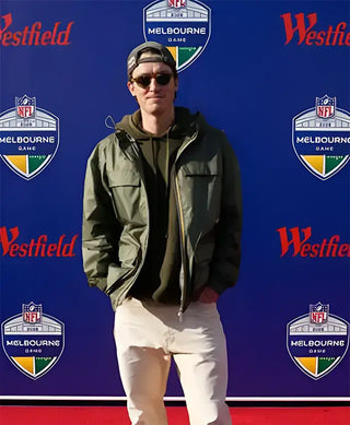 NFL 49ers Scotty James Rams Green Jacket