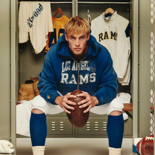 NFL LA Rams x Elwood Blue Zip Up Hoodie