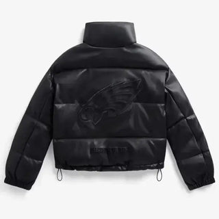 NFL Philadelphia Eagles Leather Puffer Jacket
