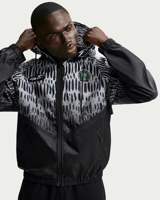 NIKE x SLAWN Nigeria Anthem Black Zip Jacket