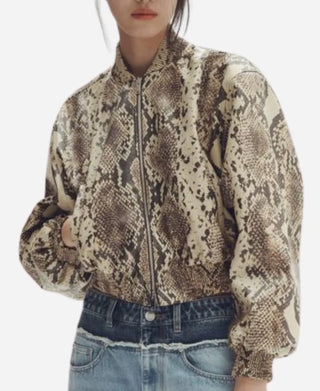 Renee Rapp NYC 2026 Snakeskin Printed Jacket