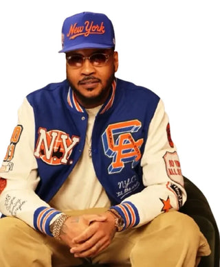 NYC x Carmelo Varsity Bomber Jacket