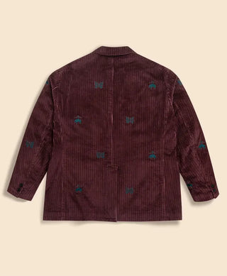 Needles x Brooks 2026 Brothers Corduroy burgundy jacket -back